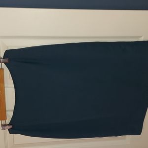 Lafayette 148 NY blue green wool blend pencil skirt 8
